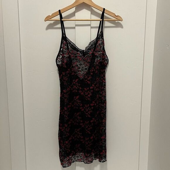 Valentines Day Y2K 00’s Vintage Feel Lace Chemise - Sz Large - Picture 4 of 9